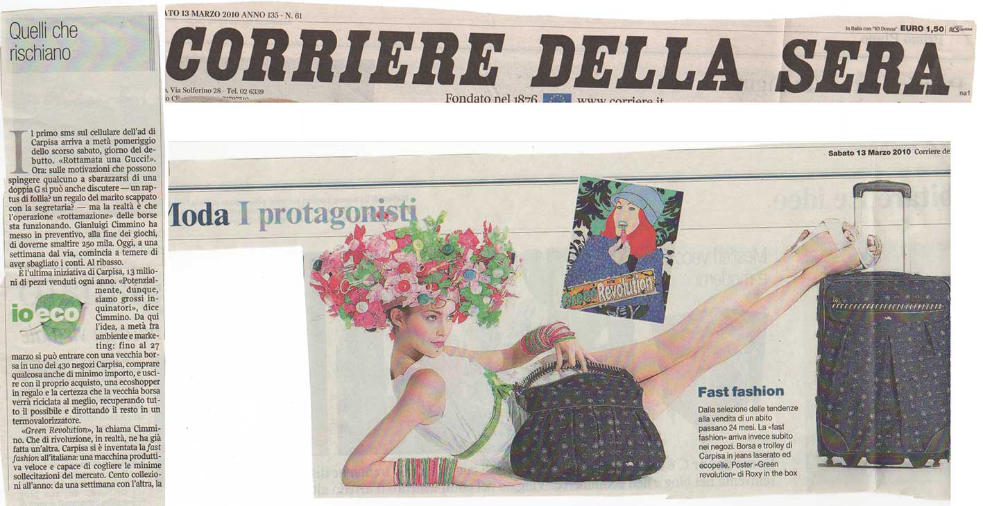CORRIERE DELLA SERA - Quelli che rischiano - Roxy in the Box