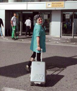 Live painting for Kimbo, "the coffee pose". Naples airport, Capodichino.