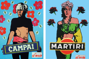 Art Market - Andy Warhol "I lived of art" + Frida Kahlo "Martyrs of Art" - Roxy in the Box