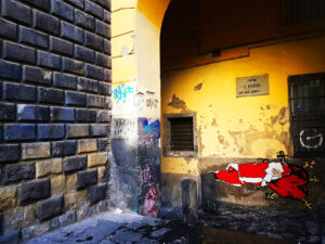 I dolori di Santa Claus - Street Art - Roxy in the Box