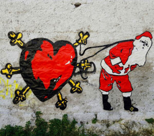 I dolori di Santa Claus - Street Art - Roxy in the Box