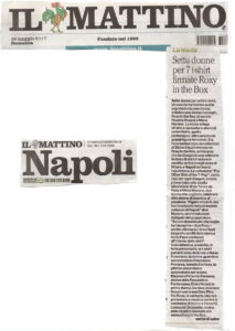 IL MATTINO (Napoli) - SETTE DONNE PER SETTE T-SHIRT