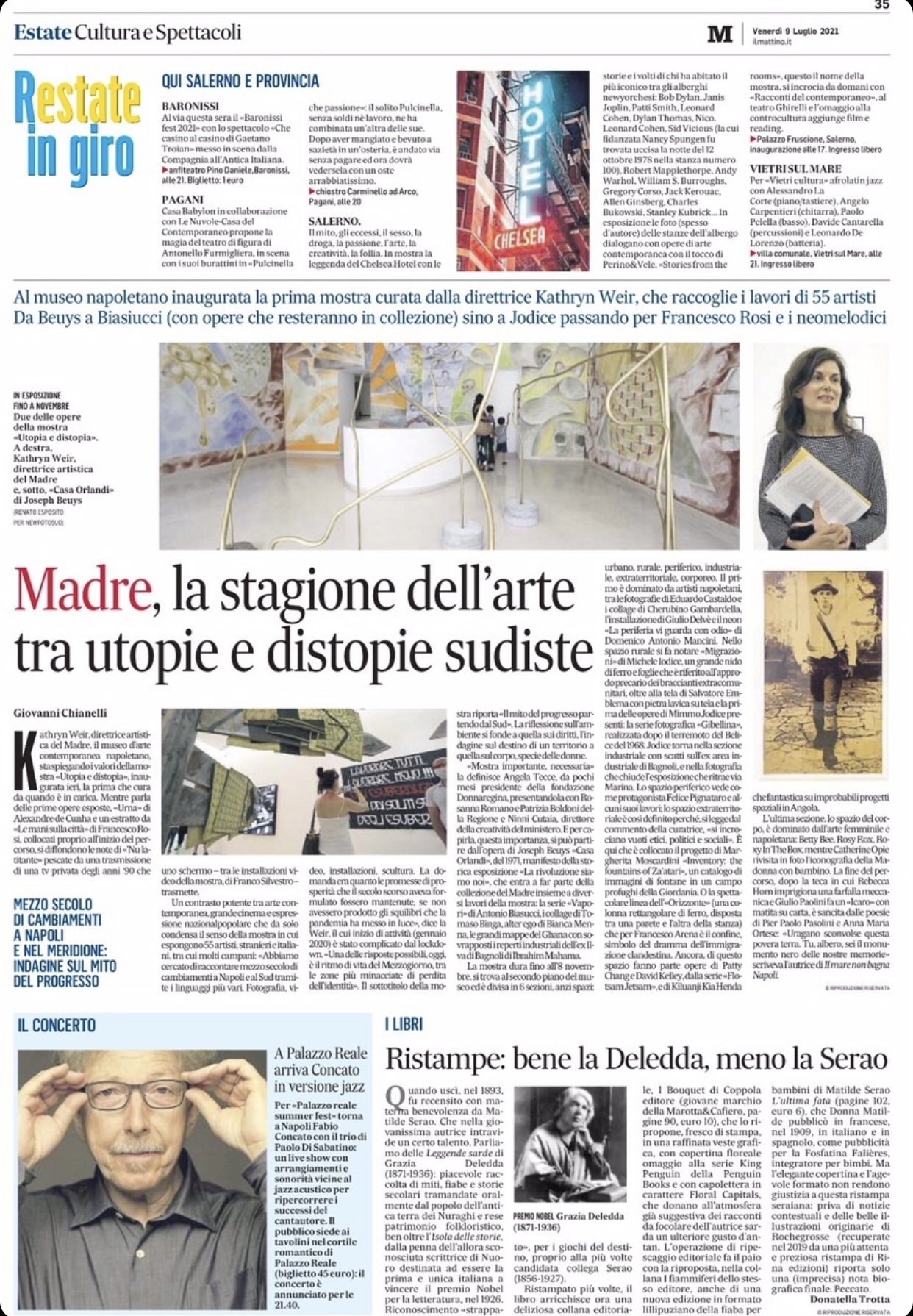IL MATTINO - MADRE, LA STAGIONE DELL'ARTE TRA UTOPIE E DISTOPIE SUDISTE