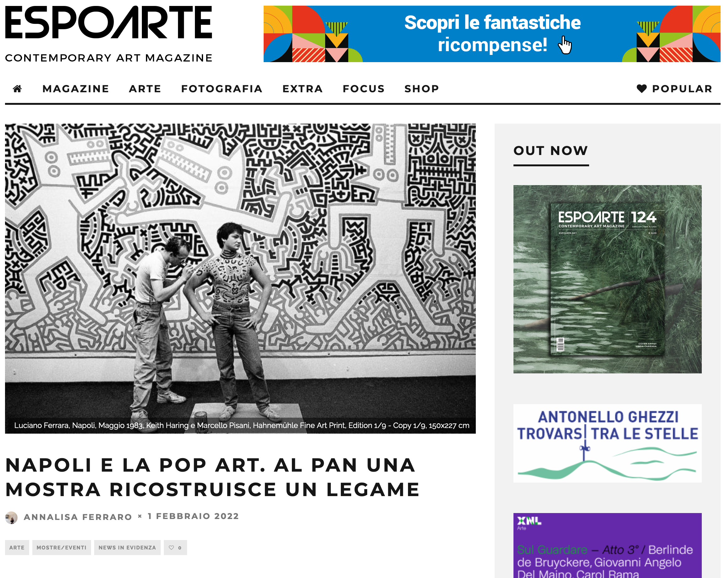 ESPOARTE - NAPOLI E LA POP ART AL PAN - Roxy in the Box