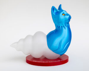 ROXY IN THE BOX - Social Pop Mirabilia Conchiglia Conchistai "Conchigatto" FDM 3D printing 22 x 24 x 13,5 cm ed. 10 2024