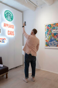 Opening "Social Pop Mirabilia" di Roxy in the Box presso Studio Trisorio, Napoli, ph. Francesco Squeglia